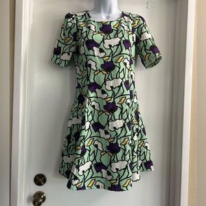 Toi et Moi Floral Avant Garde Retro Dress Size S/M